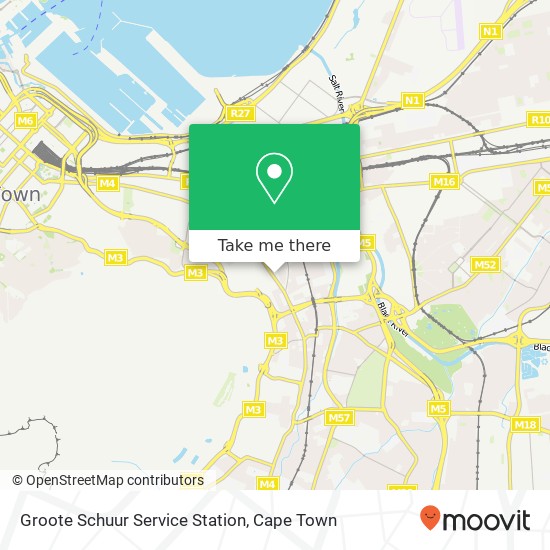 Groote Schuur Service Station map