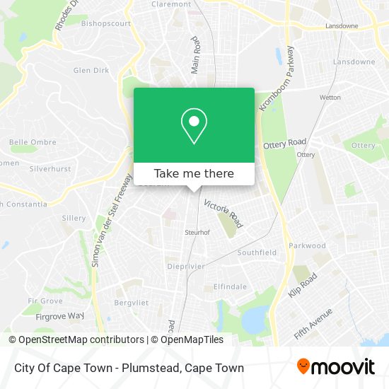 City Of Cape Town - Plumstead map