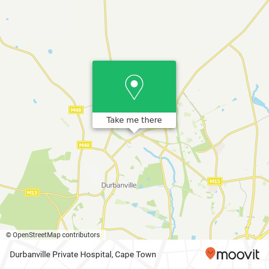 Durbanville Private Hospital map