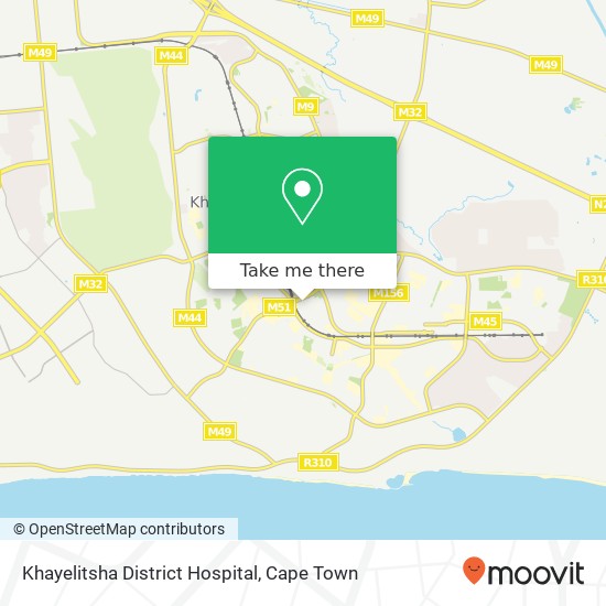 Khayelitsha District Hospital map