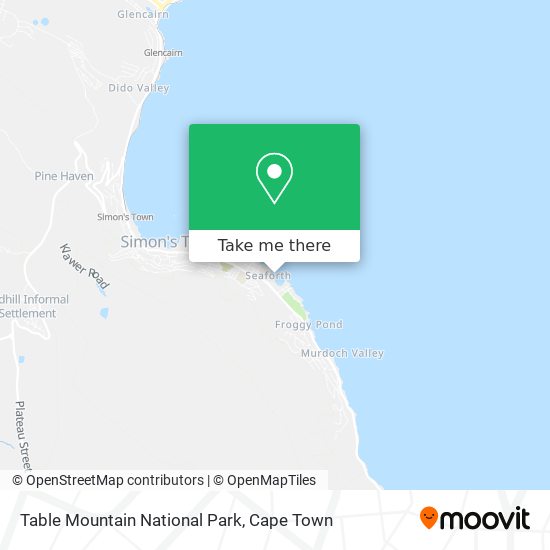 Table Mountain National Park map