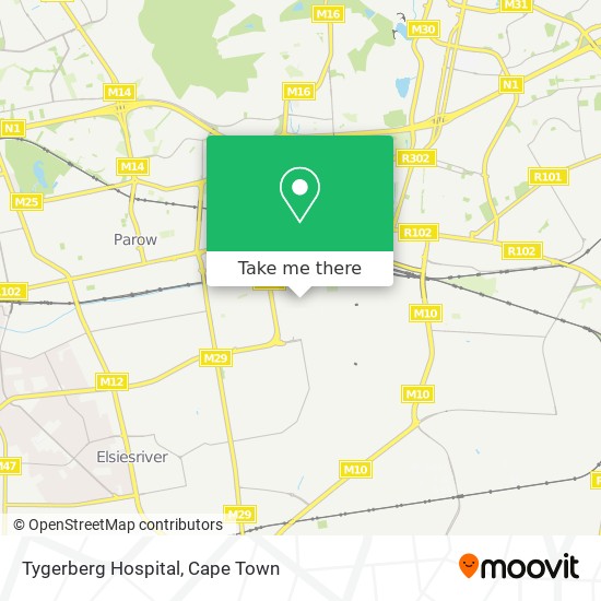 Tygerberg Hospital map