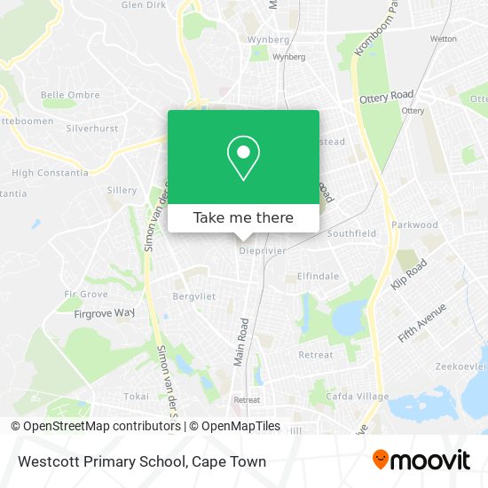 Westcott Primary School map
