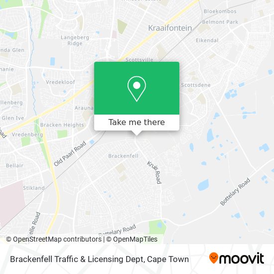 Brackenfell Traffic & Licensing Dept map