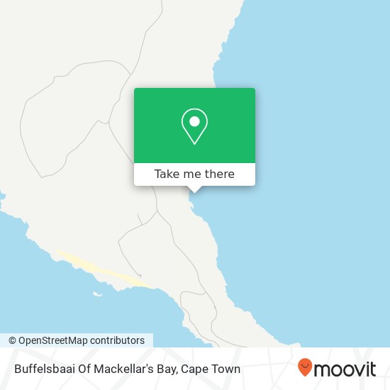 Buffelsbaai Of Mackellar'S Bay map