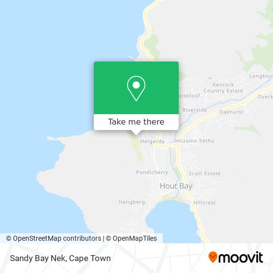 Sandy Bay Nek map