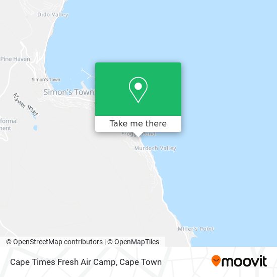 Cape Times Fresh Air Camp map