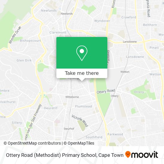 Ottery Road (Methodist) Primary School map