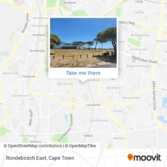 Rondebosch East map