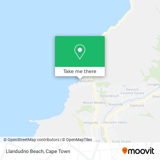 Llandudno Beach map