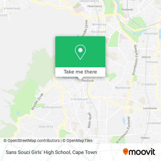 Sans Souci Girls' High School map