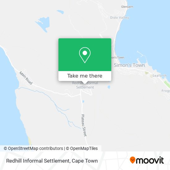 Redhill Informal Settlement map