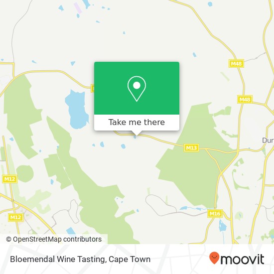 Bloemendal Wine Tasting map