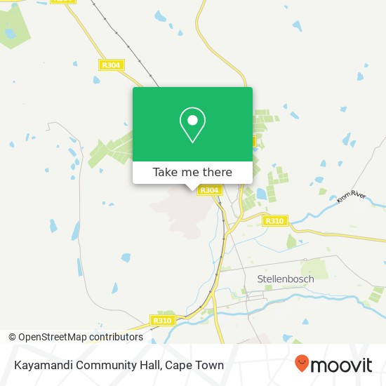 Kayamandi Community Hall map