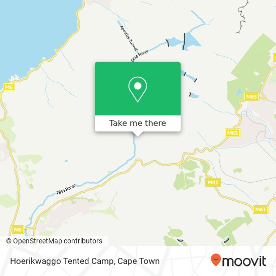 Hoerikwaggo Tented Camp map
