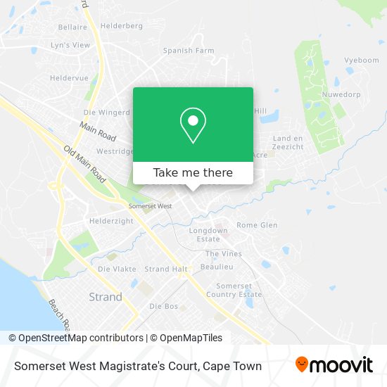 Somerset West Magistrate's Court map