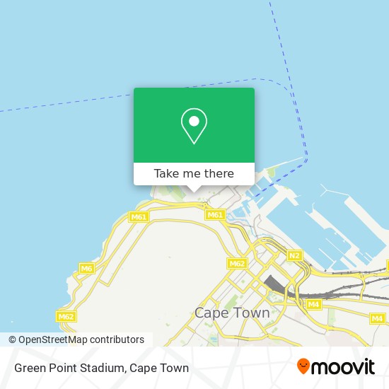 Green Point Stadium map