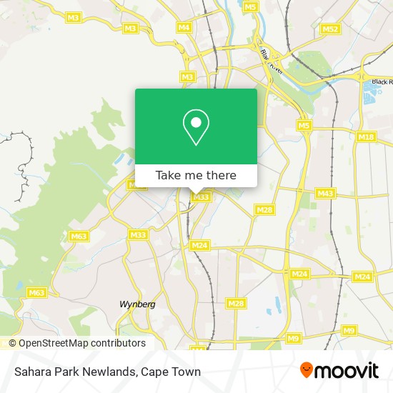 Sahara Park Newlands map