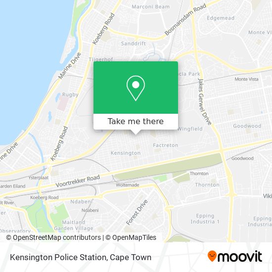 Kensington Police Station map