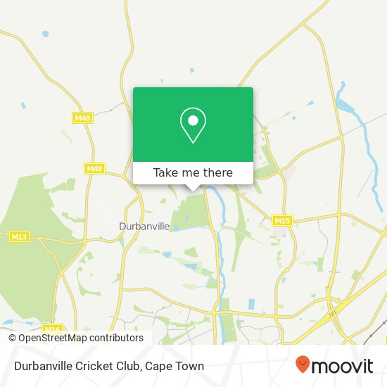 Durbanville Cricket Club map