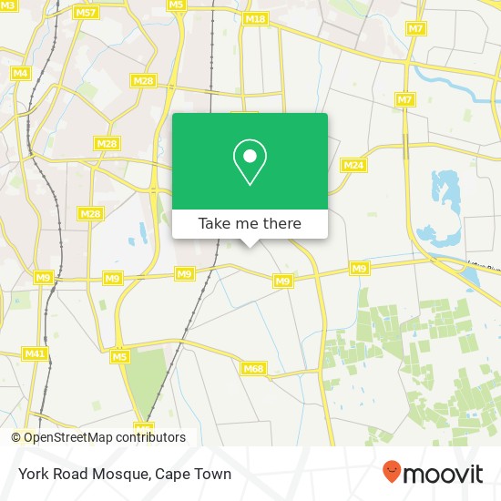 York Road Mosque map
