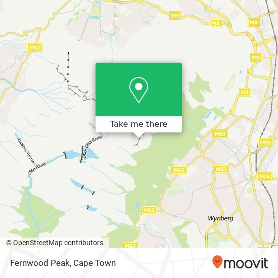Fernwood Peak map