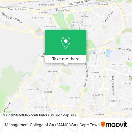 Management College of SA (MANCOSA) map