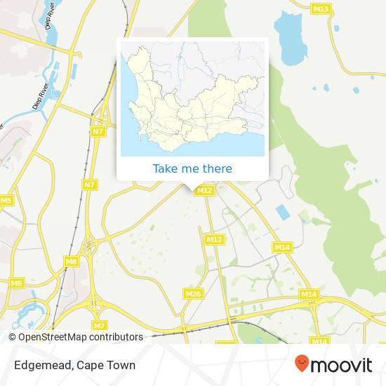 Edgemead map