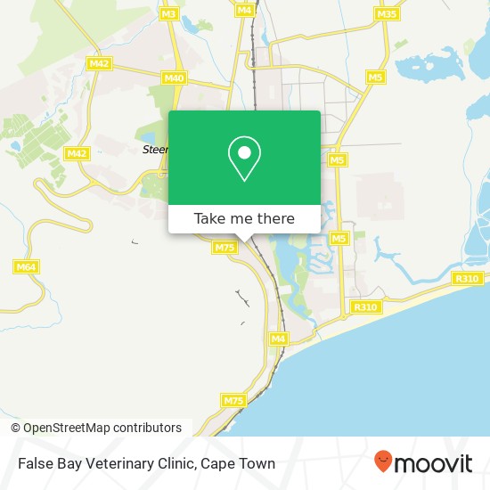 False Bay Veterinary Clinic map