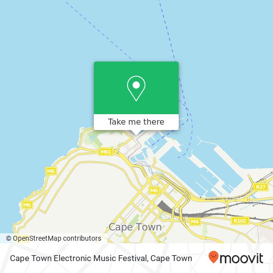 Cape Town Electronic Music Festival map