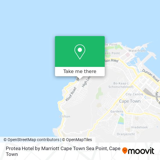 Protea Hotel by Marriott Cape Town Sea Point map