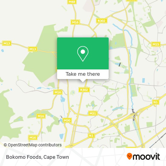 Bokomo Foods map