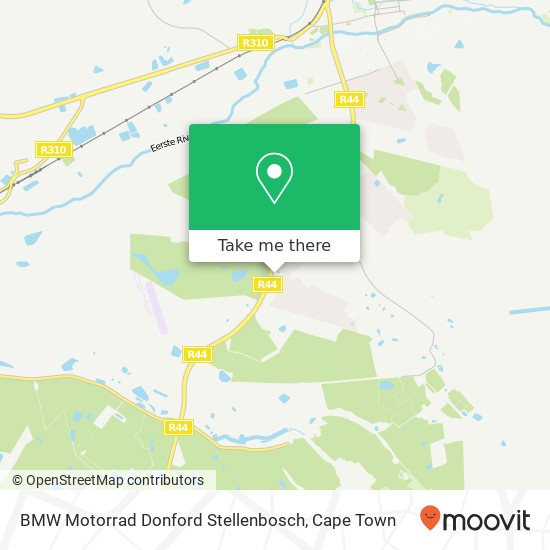 BMW Motorrad Donford Stellenbosch map