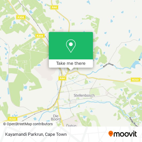 Kayamandi Parkrun map