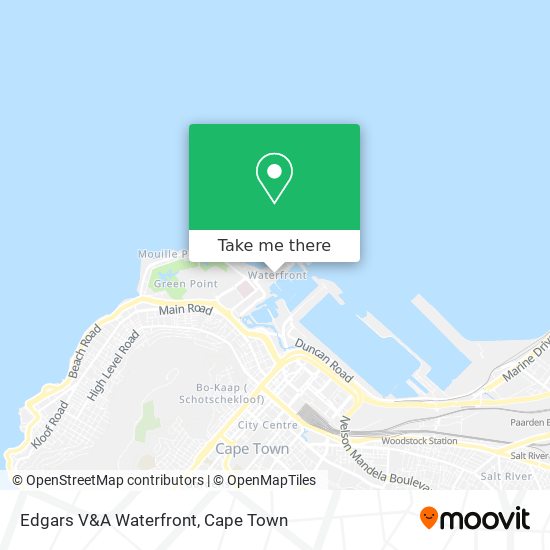 Edgars V&A Waterfront map