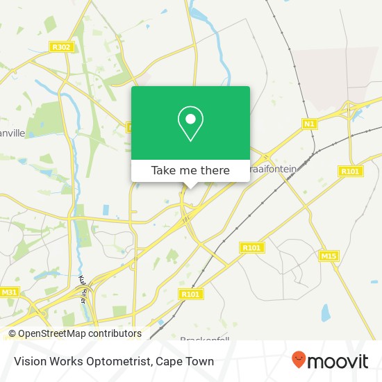 Vision Works Optometrist map