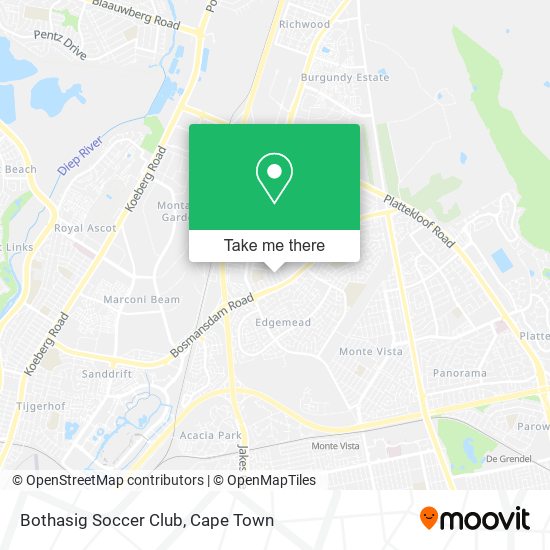 Bothasig Soccer Club map