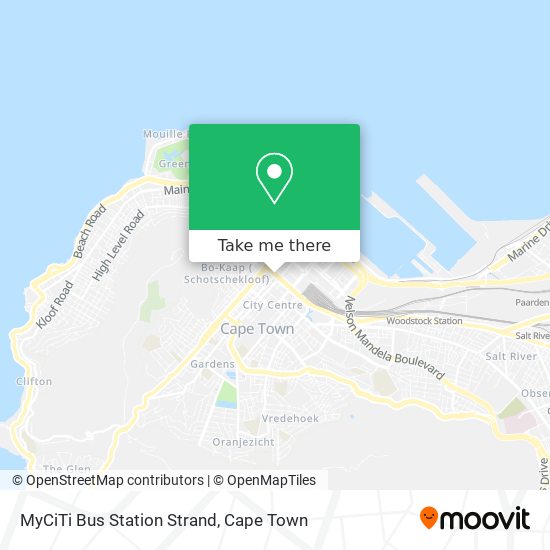 MyCiTi Bus Station Strand map