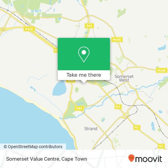 Somerset Value Centre map