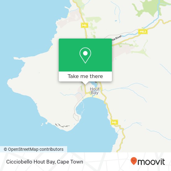 Cicciobello Hout Bay map