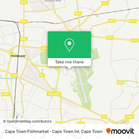 Cape Town Fishmarket - Cape Town Int map