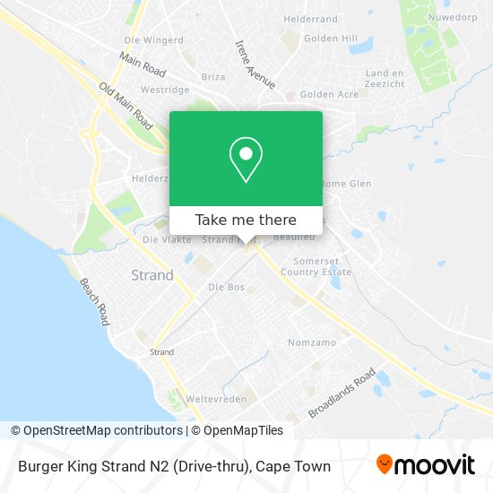 Burger King Strand N2 (Drive-thru) map