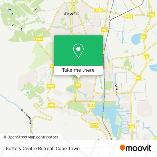 Battery Centre Retreat map