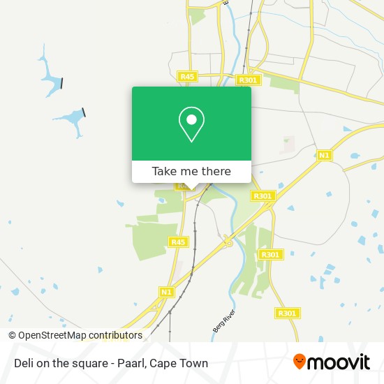 Deli on the square - Paarl map