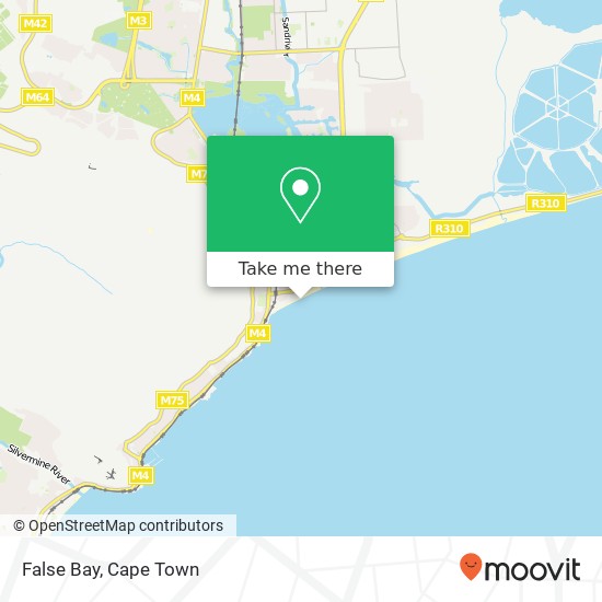 False Bay map