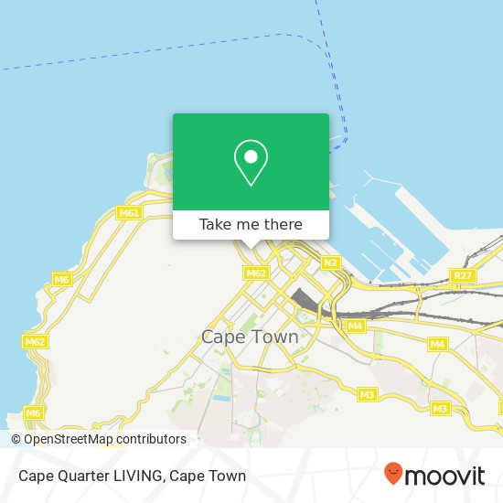 Cape Quarter LIVING map