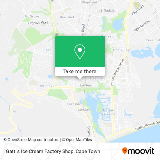 Gatti's Ice Cream Factory Shop map