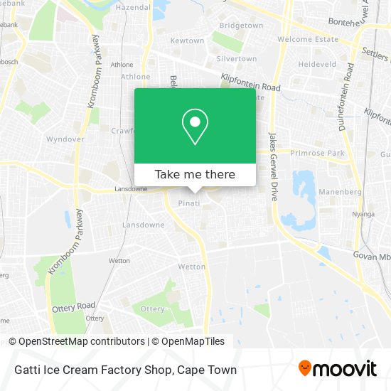 Gatti Ice Cream Factory Shop map