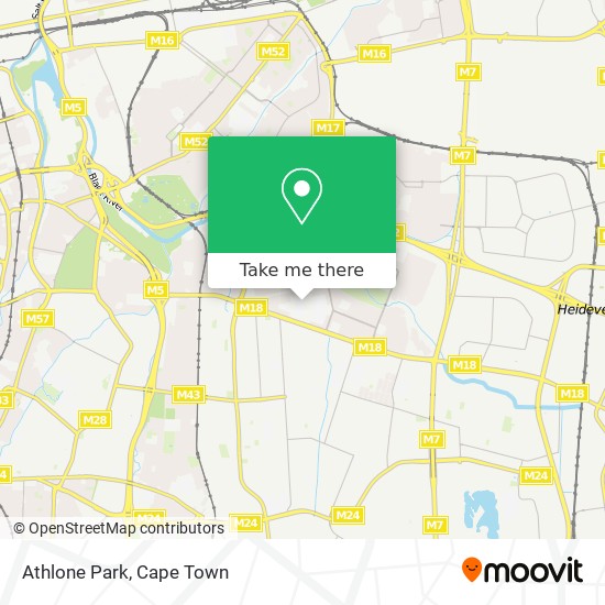 Athlone Park map