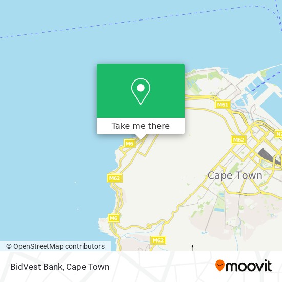 BidVest Bank map